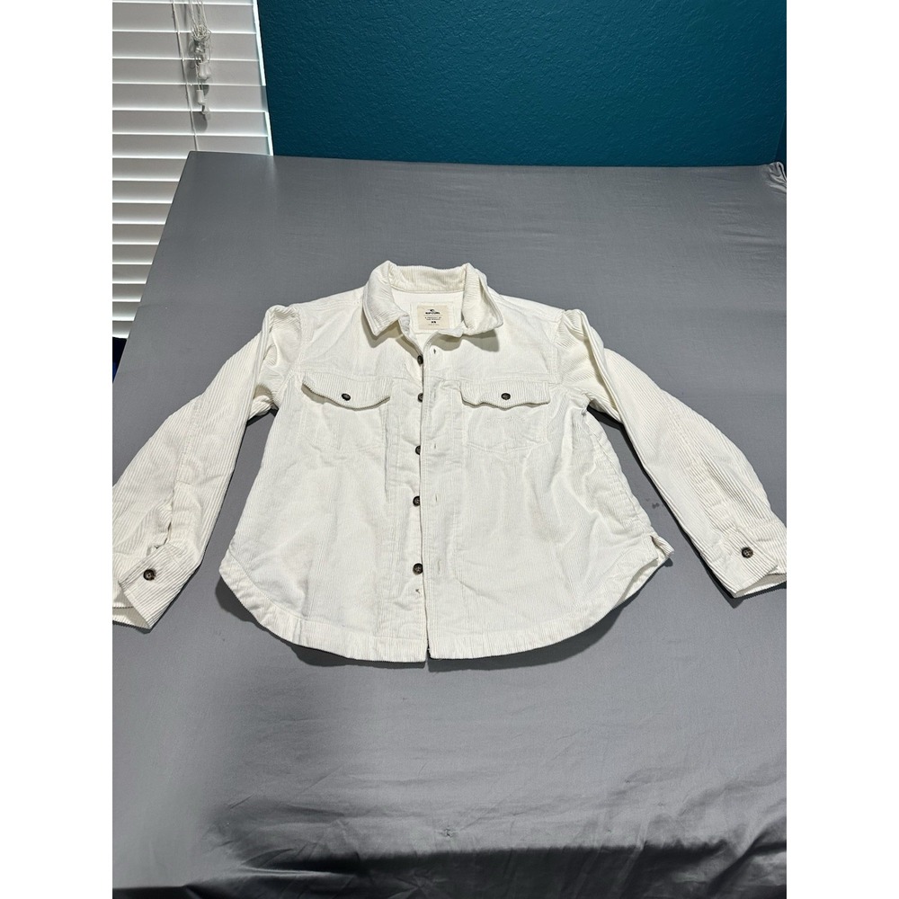 Rip Curl 100% Cotton Thick Corduroy White/Ivory Women's Jacket Size XS